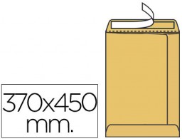 50 bolsas Liderpapel 370x450mm. kraft marrón 90g/m²
